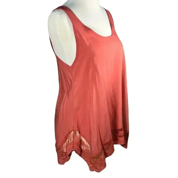 Mudd 100% Rayon Casual Tank‎ with Lace Bottom Small - Picture 2 of 6